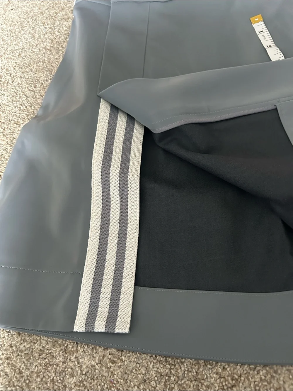 Adidas Blue Version high shine skirt L NWT